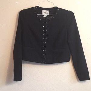 Black Blazer with Cute Silver Studs Size Medium